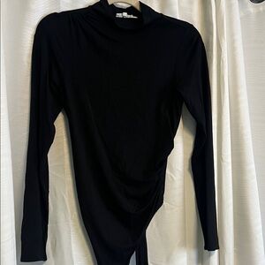 Good American Black Long Sleeve Bodysuit
